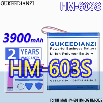 Аккумулятор GUKEEDIANZI Высокой Емкости HM603S 3900mah Для Аккумуляторов мобильных телефонов HIFIMAN HM-601 HM-602 HM-603S HM601 HM602