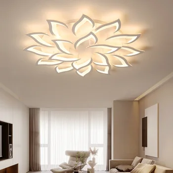 Акриловые люстры для спальни с высокой светопроницаемостью, Скандинавская простая современная творческая форма, лампа для учебы, светодиодный потолочный светильник для гостиной