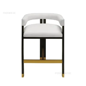 Американская Мебель для дома, гостиная, Барные стулья, Ресторан, Кухня, Барный стул для отдыха, Простая стойка, Дизайнерское кресло для виллы