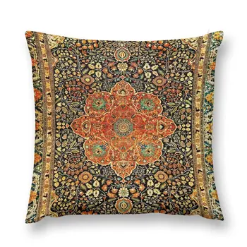 Антикварный персидский коврик Мохташем Кашан, подушка с принтом, чехол для дивана, декор для подушек, Наволочка, Подушка