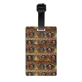Багажная бирка Ethiopian Habesha Art для дорожного чемодана, защитная обложка с именем, удостоверение личности