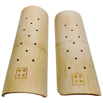 Бамбуковая U-образная подушка для позвоночника, Бамбуковая подушка для шеи, полукруглая Бамбуковая защита поясничного отдела