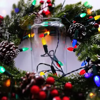 Бар Ресторан Клубничные гирлянды Клубничный гирляндный светильник Уникальное Рождество на батарейках для помещений на Рождество