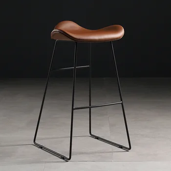 Барные стулья в скандинавском индустриальном стиле, легкие роскошные барные стулья, простые современные железные высокие табуреты