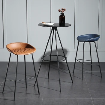Барный стул в скандинавском стиле в стиле ретро, Современная мебель, Креативный дизайн, Гитара, стул с высокими ножками, Модная Стойка кассира кафе, Барный стул