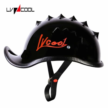 Бейсбольная кепка LVCOOL 2023, Шлем, Мотоциклетные винтажные шлемы, Летние скутеры с открытым лицом для Cruiser Chopper для мужчин и женщин, D Type-M