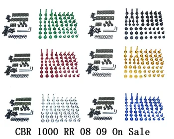 Болты для обтекателя с ЧПУ, винты для кузова, комплект гаек, пригодный для Honda CBR 1000 RR 2008 2009 В продаже
