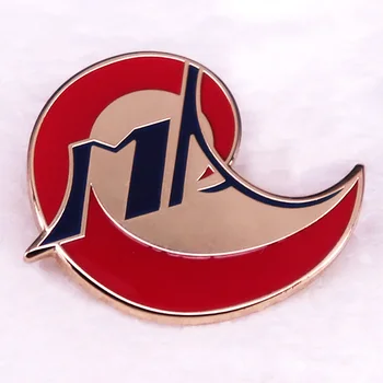 брошь-булавка с эмалью с логотипом