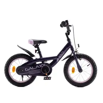 Велосипед для мальчиков и девочек 18-дюймовый Велосипед с подставкой Фиолетовый