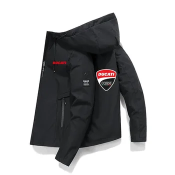 Весна и осень 2023, новая мужская мотоциклетная ветрозащитная куртка, мужская ветрозащитная спортивная одежда для гонок на молнии, брендовая качественная куртка