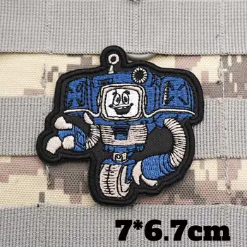 военно-тактические нашивки с героями мультфильмов, повязка на рюкзак, значок с крючком для одежды
