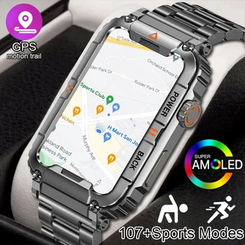 Военный Монитор Здоровья Смарт-Часы Мужские Для Android IOS Фитнес-Часы Bluetooth Call IP68 Водонепроницаемые Спортивные Смарт-часы 2023 Новый