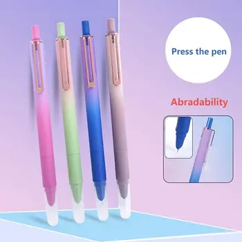 Выдвижная гелевая ручка для рисования для студентов, подарочная гелевая ручка с тонким пером 0,38 мм, авторучка для печати, Канцелярские принадлежности