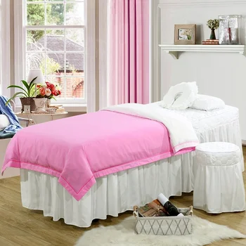 Высококачественные комплекты постельного белья для салона красоты, для массажа, для спа-использования, Покрывало, Пододеяльник, юбка для кровати, Стеганое одеяло, Простыня