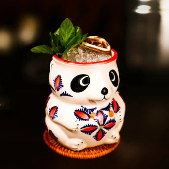 Гавайские кружки Тики, коктейльная чашка, кружка для пивных напитков, животное Панда, керамика для коктейля, бокал для вечеринки в баре 