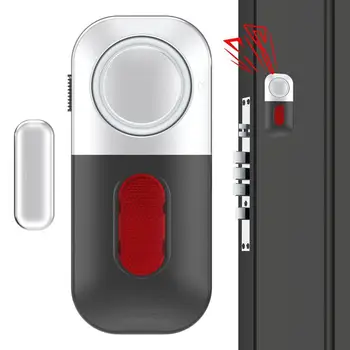 Дверное Охранное Оповещение 125 дБ Портативная Дверная Магнитная Сигнализация Датчик Окна Детектор Сигнализации Независимый Беспроводной Датчик Для Домашней Безопасности
