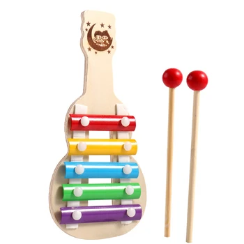 Детские игрушки Монтессори, деревянный ксилофон, игрушки для детских музыкальных инструментов, песочный молоток, дошкольные игрушки для раннего обучения для ребенка 12 месяцев
