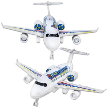 Детские игрушки-симуляторы самолетов, большая модель самолета на веревочке, авиационный авиалайнер, игрушка в подарок мальчикам на день рождения, детские игрушки-головоломки