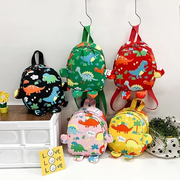 Детские рюкзаки с милым мультяшным динозавром, школьный ранец для детского сада, школьные сумки для мальчиков и девочек, Регулируемый детский рюкзак с животными