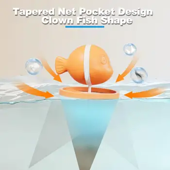 Дизайн конического сетчатого кармана для защиты одежды Многоразовая Рыба-клоун, мяч для стирки, улавливатель волос, фильтр для ворса для стиральной машины