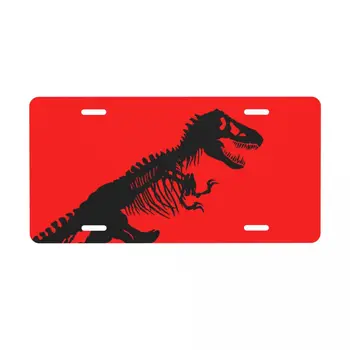 Динозавр Парка Юрского периода 6 дюймов X 12 дюймов Украшение автомобильного номерного знака