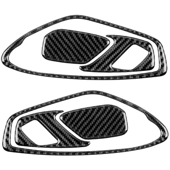 для Chevrolet Camaro 2016-2020 Карбоновое волокно Внутренняя дверная ручка Рамка Отделка крышки Дверная чаша Наклейка Отделка дверного замка