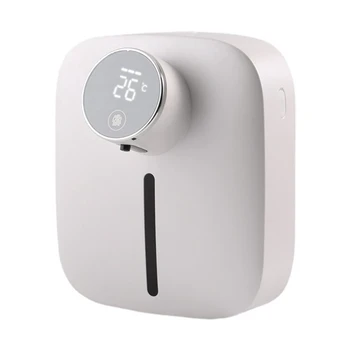 Дозатор горячего мыла, автоматический настенный индикатор температуры, дозаторы жидкого пенообразного мыла, машина для дезинфекции рук, белый