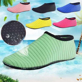 Женская мужская мягкая пляжная водная обувь, спортивные сандалии на открытом воздухе, кроссовки, быстросохнущие водные носки для босиком, противоскользящая обувь
