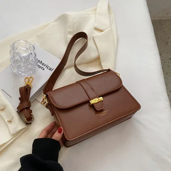 Женская сумка из искусственной кожи, квадратные маленькие дорожные сумки для женщин, женская сумка через плечо, дизайнерская роскошь, тренд 2023, женская мода