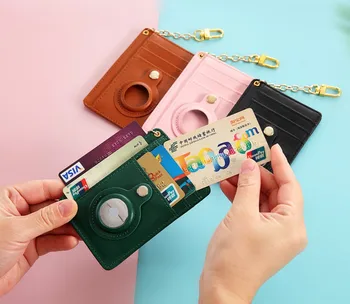 Женский держатель для карт с несколькими карманами, супертонкий маленький кошелек из искусственной кожи, модный мини-бизнес-кейс для кредитных карт, женский кошелек для монет