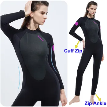 женский цельный водолазный костюм из 5 мм неопрена с длинным рукавом, теплый для всего тела, для серфинга, сноркелинга, плавания, водных видов спорта на открытом воздухе, дайвера
