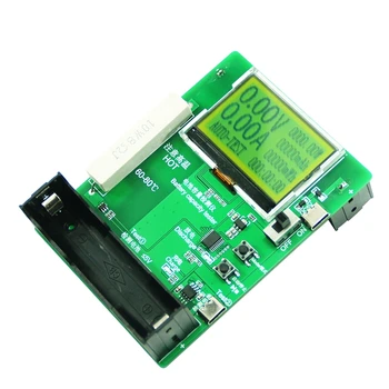 ЖК-дисплей с датчиком емкости аккумулятора 18650 с функцией зарядки, порт Type-c для тестирования разрядной емкости по напряжению
