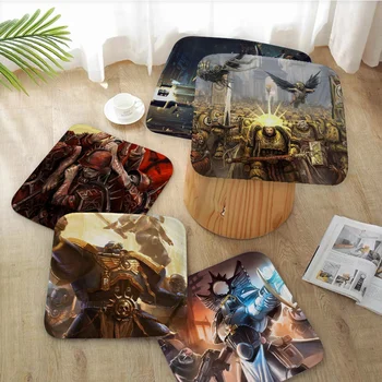 Игровая подушка W-Warhammer, коврик, креативная подушка для обеденного стула, Круглое украшение, сиденье для офисного стола, Подушки для домашнего декора