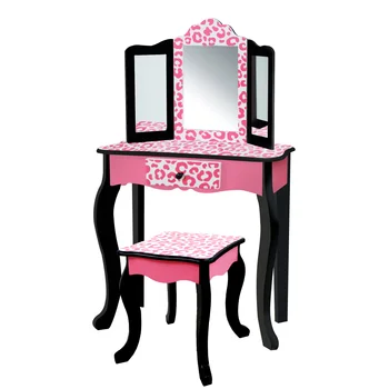 Игровой набор Для Туалетного Столика Fantasy Fields Gisele С Леопардовым Принтом - Розовый / Черный