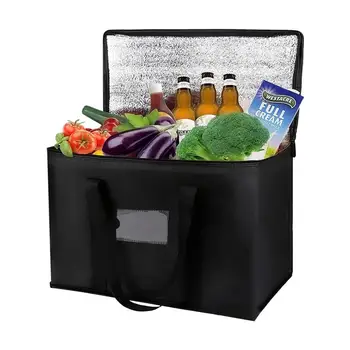 Изолированная термосумка, изолированная сумка-холодильник большой емкости, многоразовые принадлежности для питания в кемпинге, горячая и охлажденная еда, напитки
