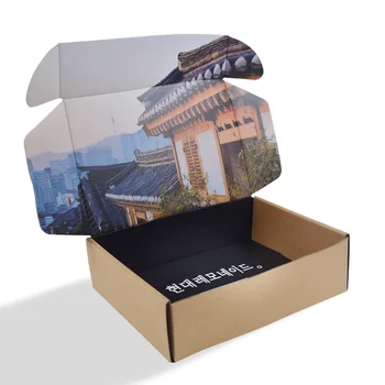 индивидуальный дизайн Высококачественная коробка из гофрированной бумаги с логотипом на заказ для подарочной упаковки