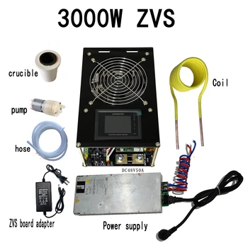 Индукционная нагревательная машина ZVS мощностью 3000 Вт 60A оснащена защитой от перегрузки измерителя мощности и нехватки воды