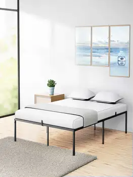 Каркас кровати с 13-дюймовой металлической платформой для хранения, каркас кровати со стальной планкой, пружинный блок не требуется