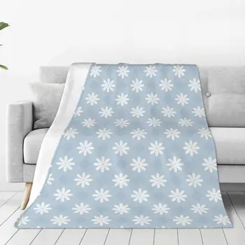 Клетчатое одеяло в европейском стиле с цветочной текстурой, Легкие дышащие фланелевые флисовые пледы для дивана в спальне