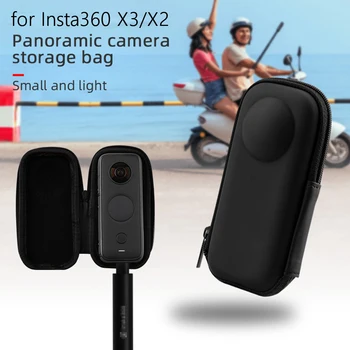 Коробка для хранения экшн-камеры из искусственной кожи, аксессуары, водонепроницаемый чехол для панорамной камеры, портативный мини-защитный чехол для Insta360 X3/X2