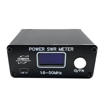 Коротковолновый Измеритель Стоячей Волны Mini Power SWR Meter HF Цифровой Дисплей 1,6-50 МГц Высокочастотный Измеритель КСВ Электрические Приборы