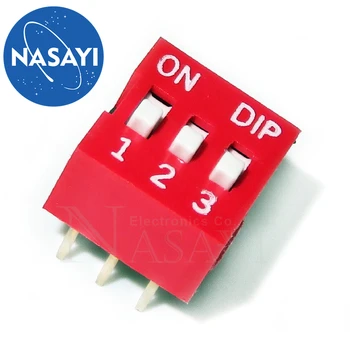 Красный DIP-переключатель DS-03 (3 цифры)