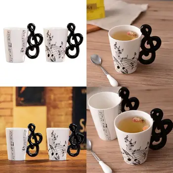Креативная ручка для новинок, керамические вкладки для чашек, чашка для кофе и молока, индивидуальная кружка, уникальный инструмент, подарочная чашка