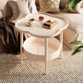 Креативный современный и минималистичный диван-столик, маленький журнальный столик, кремовый воздушный столик, маленький круглый столик в гостиной