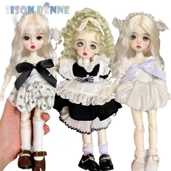 Кукла SISON BENNE 1/6 BJD Милая кукла-девочка в модельных туфлях ручной работы, съемные парики, полный набор игрушек