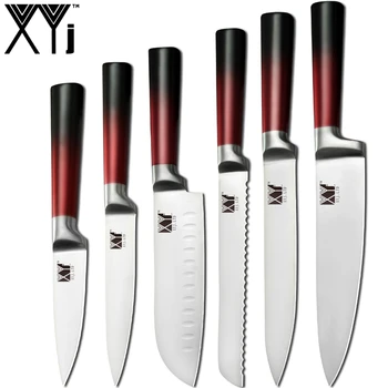 Кухонные ножи XYj Инструмент для приготовления пищи из нержавеющей стали 1-4 шт., для нарезки хлеба, для очистки овощей, для фруктов, Инструменты, аксессуары для кухонных столовых приборов