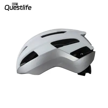 Легкий шлем для верховой езды, практичный серебристо-белый велосипедный шлем, Стильная удобная защитная шляпа, снижающая сопротивление ветра, Eps Pc