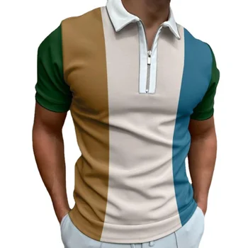 Летняя Рубашка Поло Из Полиэстера Оптом От Производителя На Заказ Новый Дизайн Плюс Tamano Hombres Es Camisas Polo Мужские Поло На Молнии