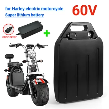 Литиевая батарея для электромобиля Harley, водонепроницаемая батарея 18650 60V40Ah для двухколесного складного электрического скутера Citycoco, велосипеда