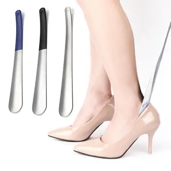 Металлический рожок для обуви Эргономичный дизайн, длинная ручка, не деформирующийся рожок для обуви для ровного и легкого ношения обуви, рожок для обуви